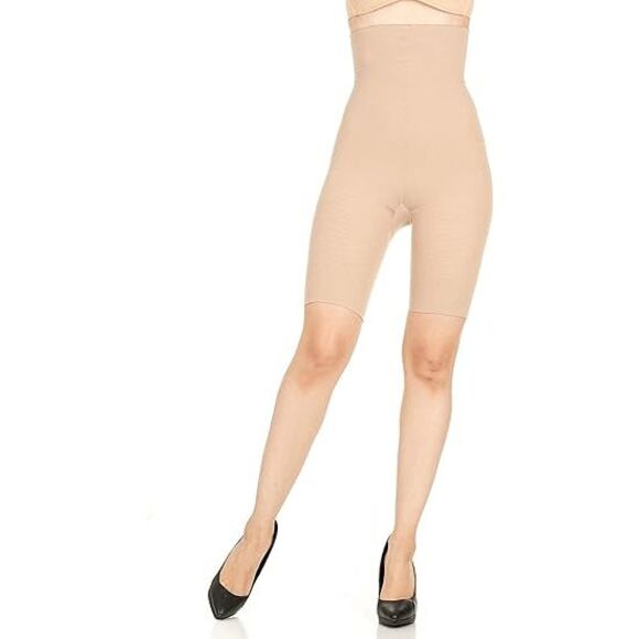 Spanx Assets NWT size 1-2X Hi-Waist mid thigh shaper - nude size 5 - Picture 6 of 8